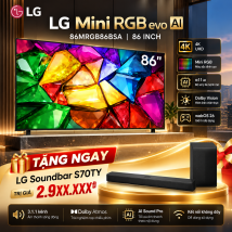 Smart Tivi Mini RGB LG AI 4K 86 inch 86MRGB86BSA